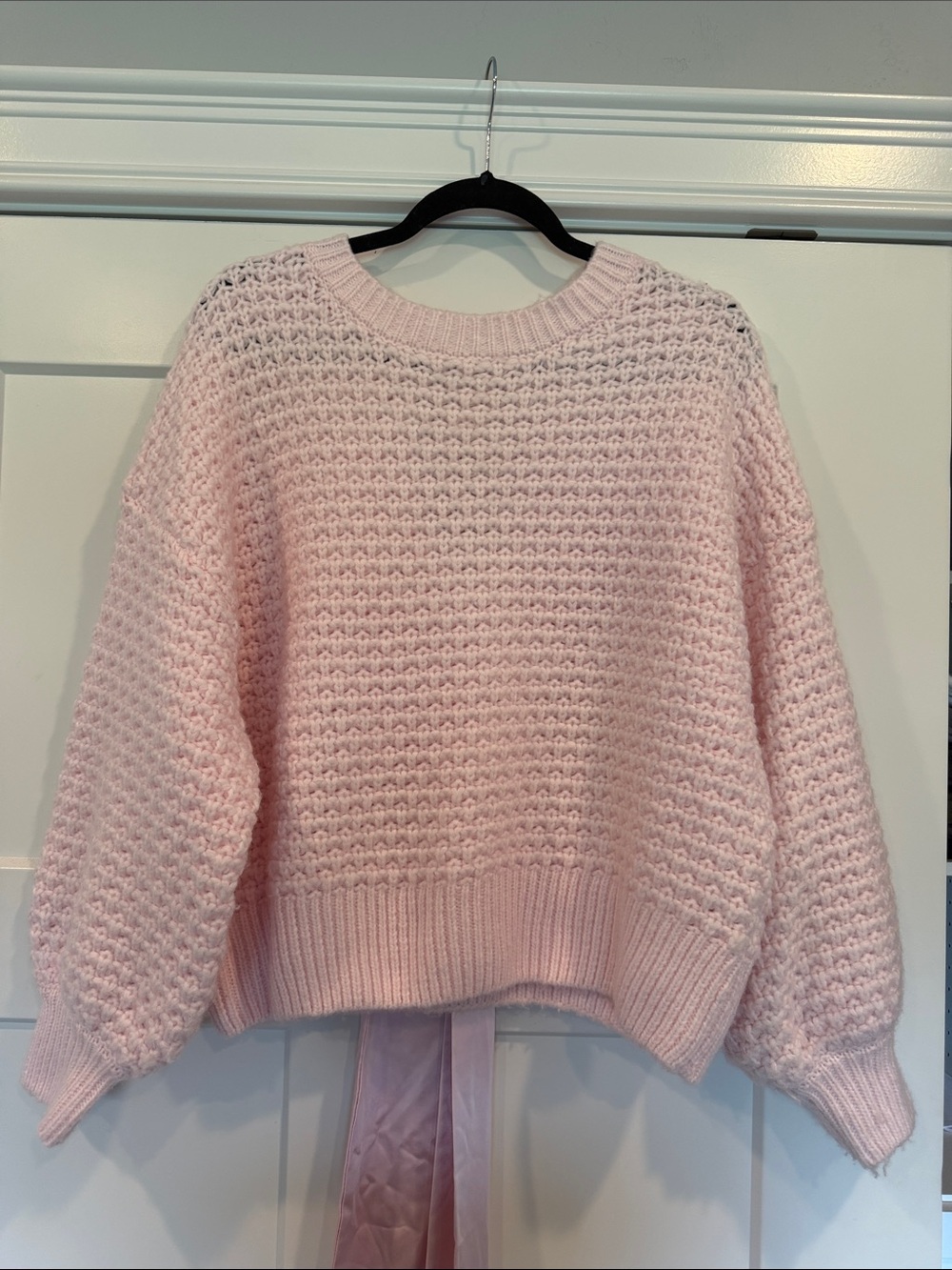Altar’s Stae Classic Chunky Knit Women's Sweater - Light Pink